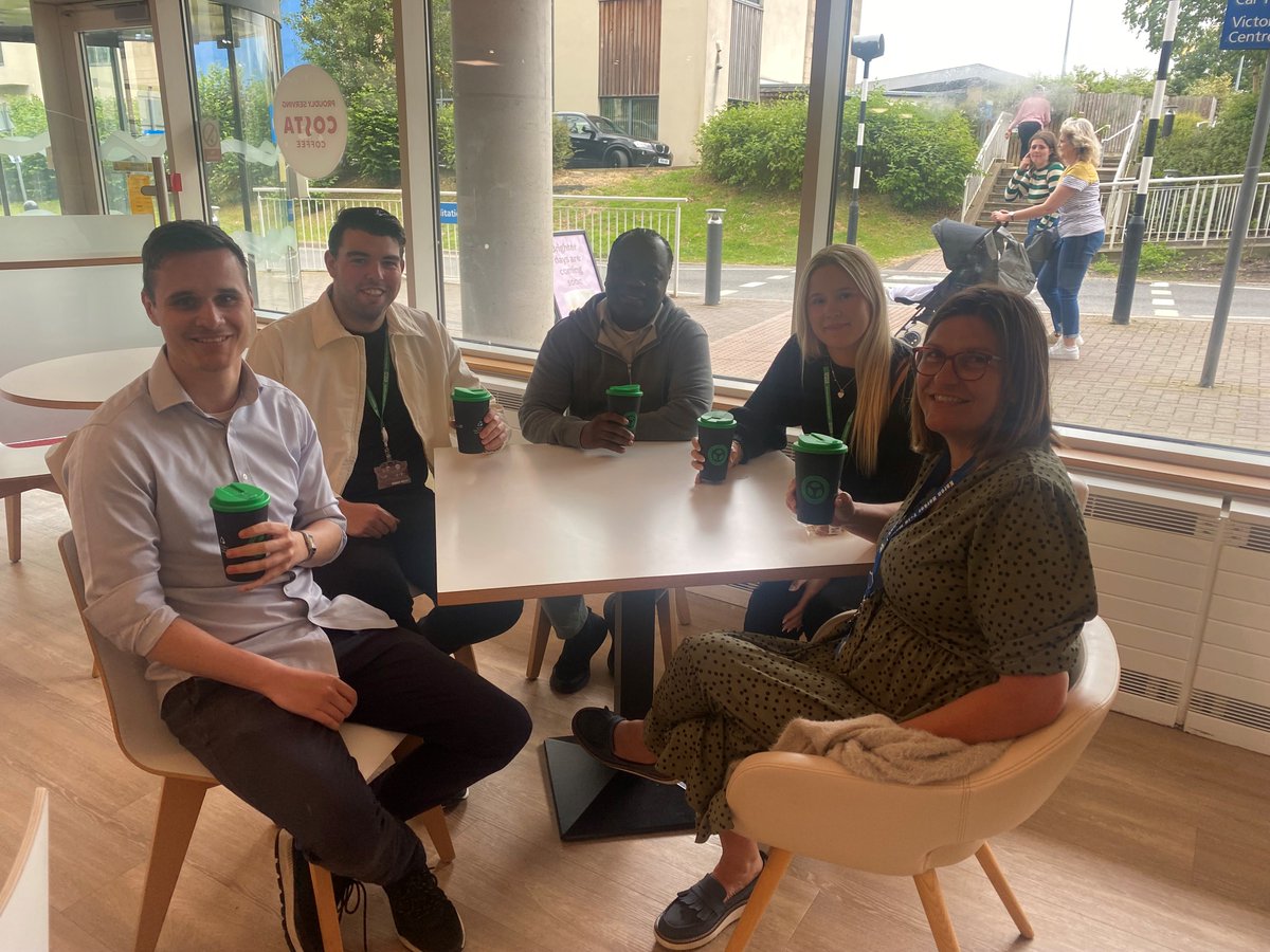 As part of our team wellbeing today we used our green reusable coffee cups as part of our sustainability pledge. Our goal is to be more sustainable as a team to support the trust to meet our carbon reduction targets🌍♻ #Sustainability #GreenWeek #GreatImprovements