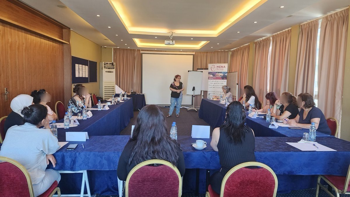 MENARosa2's tweet photo. With support from @RobertCarrFund , we hosted a 3 days workshop on #SRH in Lebanon targeting 15 #WiTD, and focusing on enhancing their knowledge on #HIV, STIs, mental health, enabling informed decisions, and ensuring bodily autonomy.
#MENARegion #womenlivingwithHIV #WLHIV https://t.co/p1lkhONBJj
