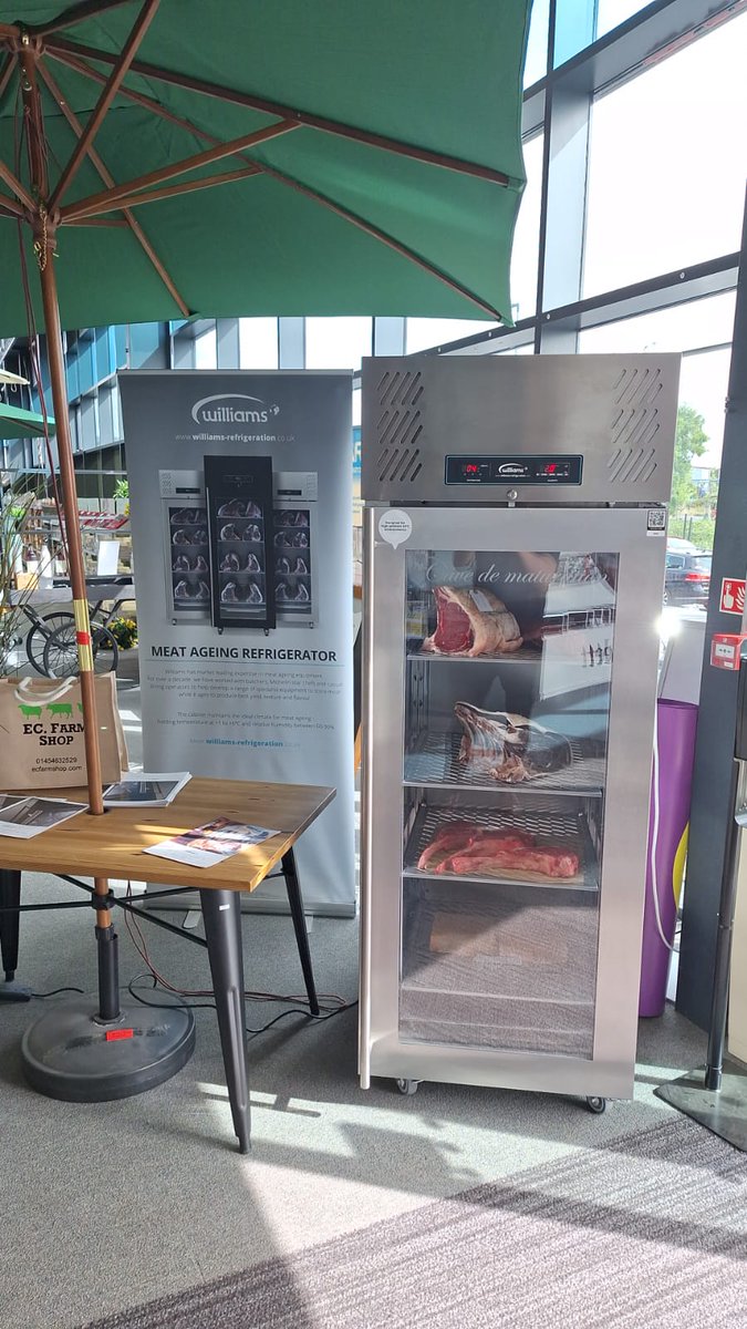 WilliamsRef's tweet photo. We’re at Nisbets’ Summer Event in the NCEC, Bristol! Come by to speak to discover how our Meat Ageing Refrigerator can benefit your business this summer.
Explore the features of our Meat Ager here 🔎 https://t.co/yFR9AsHElw #MeatAger #DryAgedSteak #MeatDisplay https://t.co/I1ZUtkGfZo