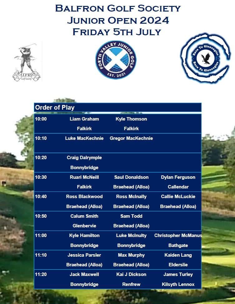 gorgraham's tweet photo. Still some times available for @BalfronGolf Junior Open this Friday. @StirlingshireG @BRitchieGolf @MMcEwanGolf https://t.co/avcZBYMVqj