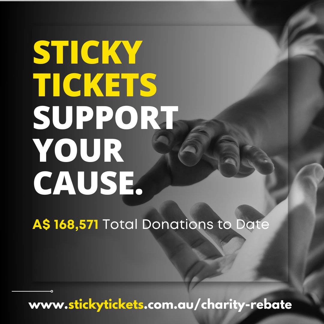 stickytickets's tweet photo. Positive Change Starts Here! 🌍

We support events by registered charities, educational institutions, sporting clubs, not-for-profits, and community organisations. For every event, we donate 10% of the total credit card booking fees (including AMEX) to your cause.

📌 Example: Sell 50 tickets at $50 each = $175 in booking fees = $17.50 donation back to you!

Apply before your event goes live to make a difference!

Discover more: https://t.co/VKTs8MZKEr

#StickyTickets #charity #communityimpact   #FundraisingMatters