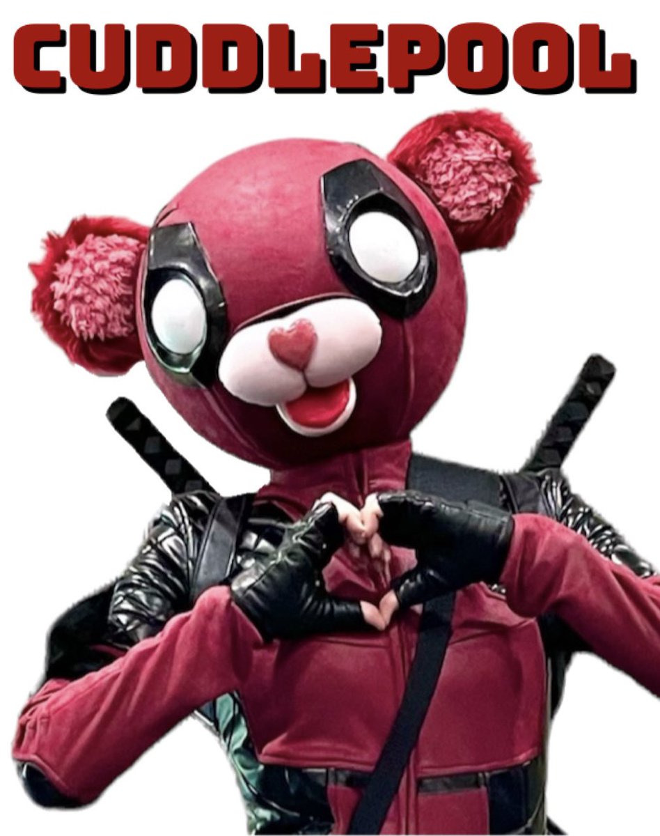 xox_0_0_xox's tweet photo. クマちゃんプールをよろしく!
Cuddlepool" is called "Kuma-chan pool" in Japan.The literal translation is "Bear pool.
#Deadpool #cuddlepool #デッドプール #Fortnite https://t.co/OMzCzBJ902