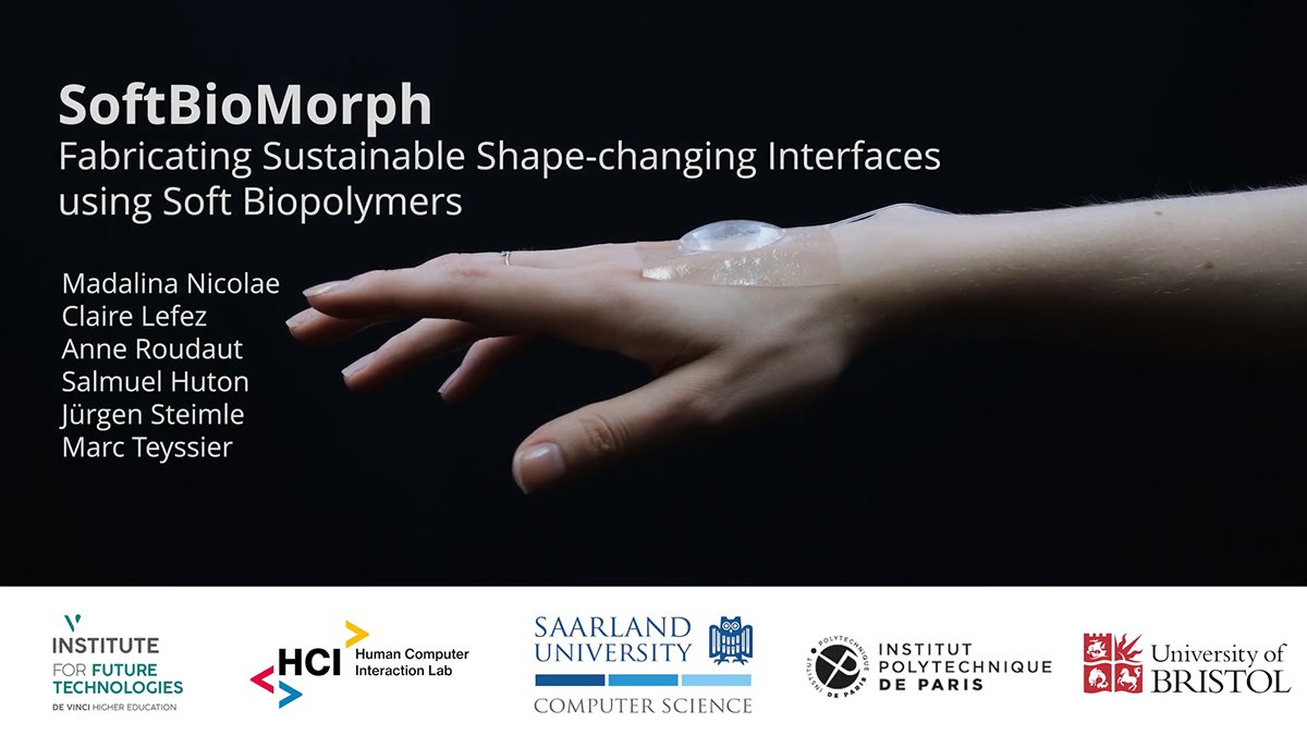 Madalina Nicolae (@madalinan4) on Twitter photo 🪼Extremely happy to see SoftBioMorph out now ✨ SoftBioMorph is a #fabricationframework that aims to integrate the fabrication know-how of #sustainable soft shape-changing interfaces with #biopolymers. ⬇️
⏩ Claire Lefez, <a href="/anneroudaut/">Anne Roudaut</a> <a href="/cybunk/">Samuel Huron</a> <a href="/marcteyssier/">Marc Teyssier</a> and Jürgen Steimle 🪼Extremely happy to see SoftBioMorph out now ✨ SoftBioMorph is a #fabricationframework that aims to integrate the fabrication know-how of #sustainable soft shape-changing interfaces with #biopolymers. ⬇️
⏩ Claire Lefez, <a href="/anneroudaut/">Anne Roudaut</a> <a href="/cybunk/">Samuel Huron</a> <a href="/marcteyssier/">Marc Teyssier</a> and Jürgen Steimle