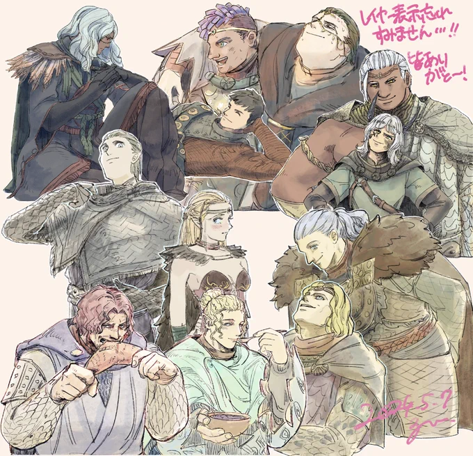 #2024年自分が選ぶ今年上半期の4枚 
全部ドラゴンズドグマ2でしかも覚者とポーン(およそ入り)の絵でした。ていうかドグマは久しぶりにFA描くの楽しいと思えた〜本当にありがてえありがてえ。DLCあるかな…!?待ってます! 