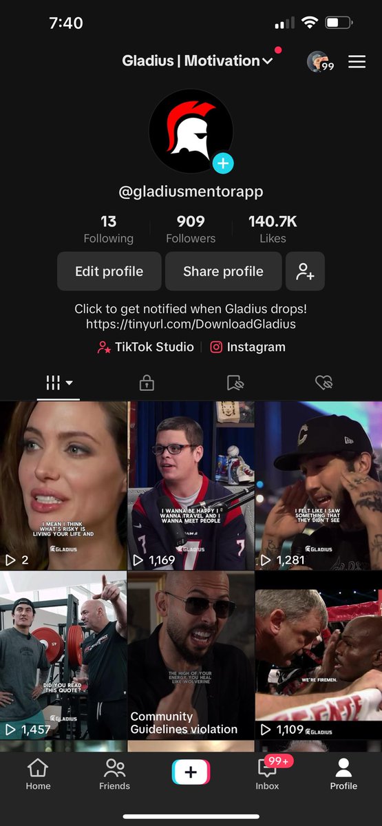 Edzofresh's tweet image. Exactly one month since I started posting on @Gladiusapp not bad. TikTok is still playing with me though