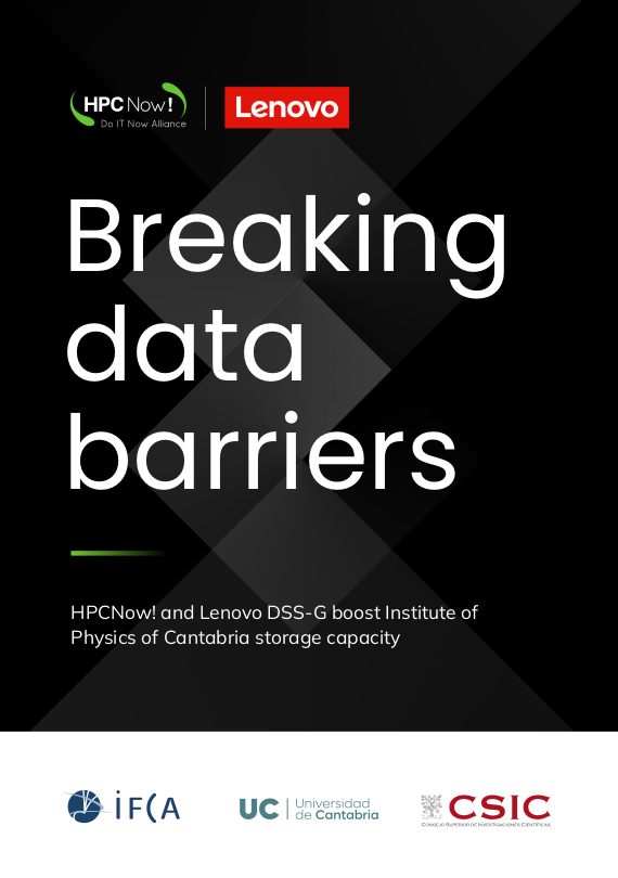 HPC_Now's tweet photo. ⚡️ Breaking data barriers  

HPCNow! and Lenovo DSS-G boost Institute of Physics of Cantabria @IFCA_CSIC_UC storage capacity

Download the complete document here: 
➡️ https://t.co/7wziRhhRLF

#HPCNow! #HPC #Physics #installation https://t.co/s6p9jMGYcx