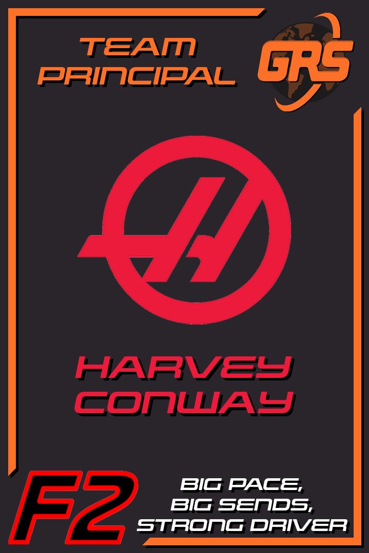 GRSLeague's tweet photo. Moving onto F2, we have Harvey Conway representing HAAS!

Harvey has been a staple name in GRS for many seasons now. He always manages to find himself in good on-track battles, which makes him thrilling to watch. We know for certain he'll make a good Team Principal

#GRS #season8 https://t.co/Jk6W8KAL3R