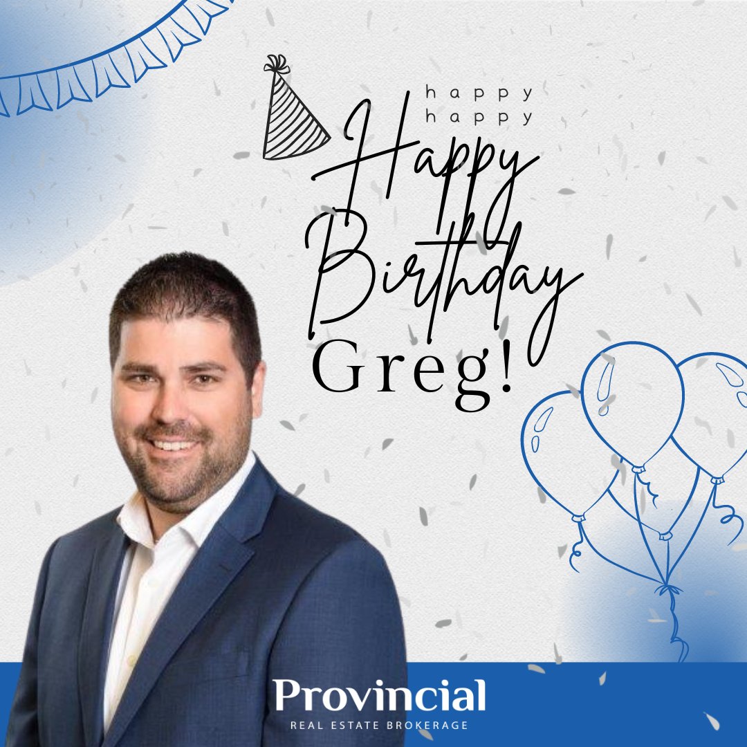 Prov_Realty's tweet image. 🥳Happy birthday to our Co-Owner/Broker REALTOR®, Greg MacDougall! 
We wish you the very best🎉

#happybirthday
#provincialrealty
#listlocalforbestresults