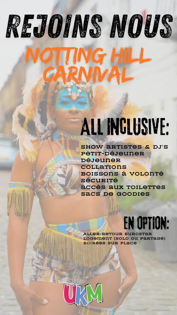 KreyolMas's tweet photo. Tout est dit !
On l'Eurostar A/R, l'hébergement, les soirées et le pack carnaval
Il ne manque plus que toi...
#Guadeloupe #Martinique #Haïti #Guyane #France #England #SocaLovers #BouyonAddict #NoBehavior
#RT apprécié https://t.co/Mkq7vEb1Dw