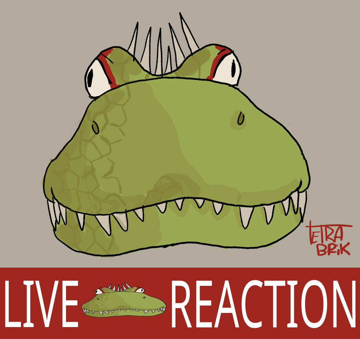 Tetrabrik__'s tweet photo. Live Caiman dorohedoro reaction https://t.co/U9e6wtColL