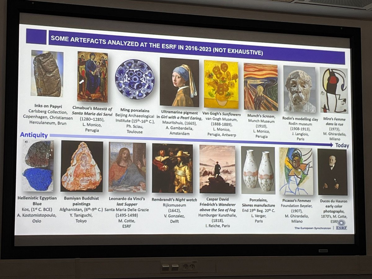 Cultural Heritage is a big part of the work done at ESRF <a href="/XMaSBeam/">XMaS Beamline</a> <a href="/esrfsynchrotron/">European Synchrotron</a> <a href="/WarwickPhysics/">Warwick Physics</a>