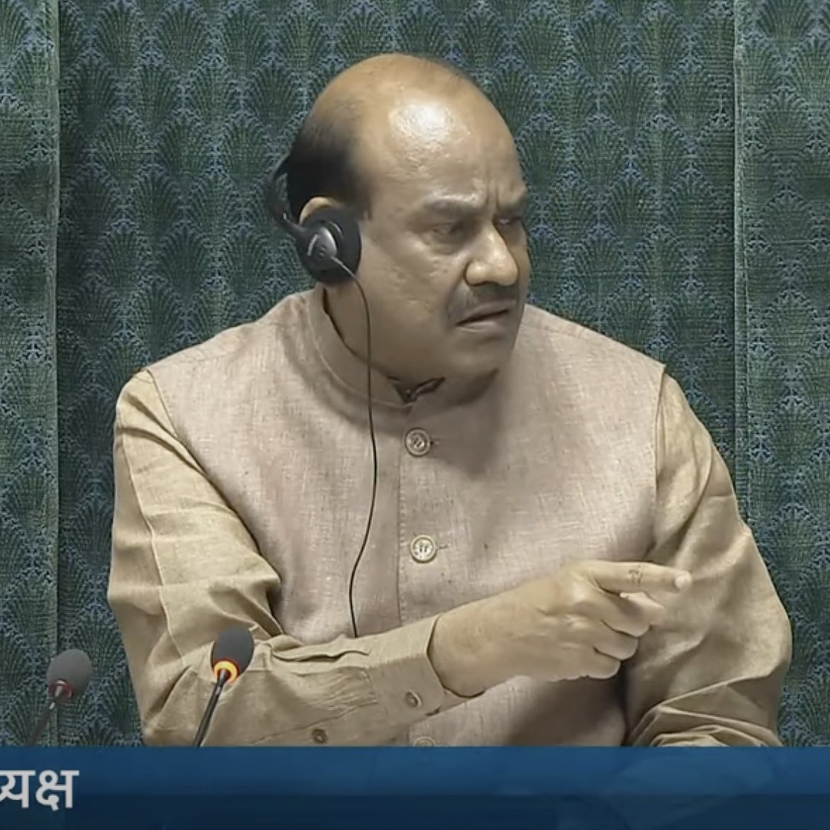 Who’s Speaker #OmBirla looking at? - can you guess.