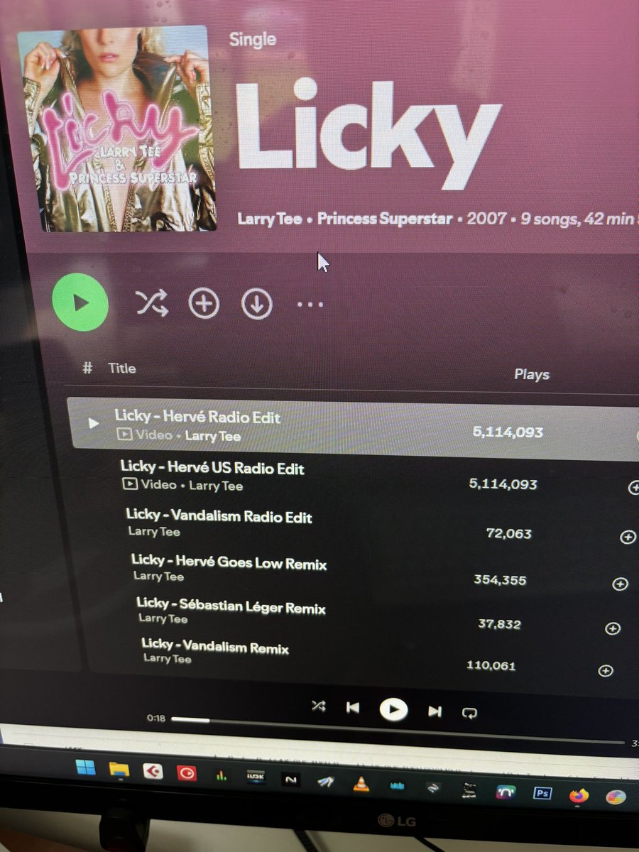 Blimey
So now my Licky remix has done over 5 million?
That’s about 200k in last few days 

Hi <a href="/ultrarecords/">Ultra Records</a> could you add this to my Hervé profile please.
It doesn’t appear on my profile as no one has added me as the remixer
