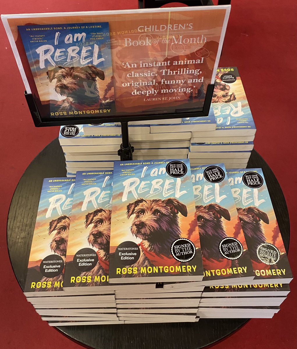 Waterstones Bromley (@bromleybooks) on Twitter photo Thank you to the brilliant <a href="/mossmontmomery/">Ross Montgomery</a> for popping in to sign copies of his brilliant new book I Am Rebel. It’s a wonderfully moving story about the unbreakable bond between a dog and his owner. In a time of war and rebellion, can Rebel save the boy he loves? Thank you to the brilliant <a href="/mossmontmomery/">Ross Montgomery</a> for popping in to sign copies of his brilliant new book I Am Rebel. It’s a wonderfully moving story about the unbreakable bond between a dog and his owner. In a time of war and rebellion, can Rebel save the boy he loves?