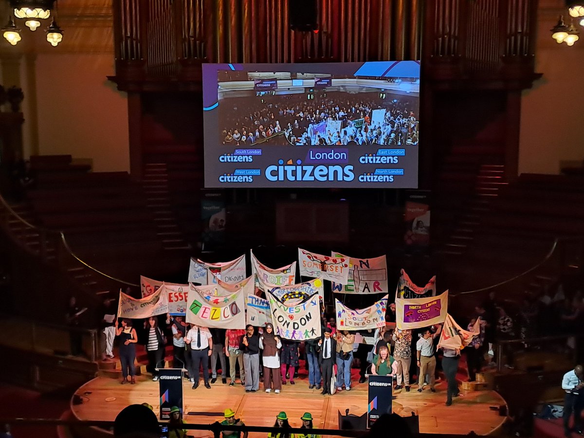 'We care because our neighbour’s struggle is our struggle.'

Great to be at the <a href="/CitizensUK/">Citizens UK</a> General Election Assembly last night - over 2,000 people representing 500 organisations across England and Wales standing in solidarity for a better future. Organised people = power.