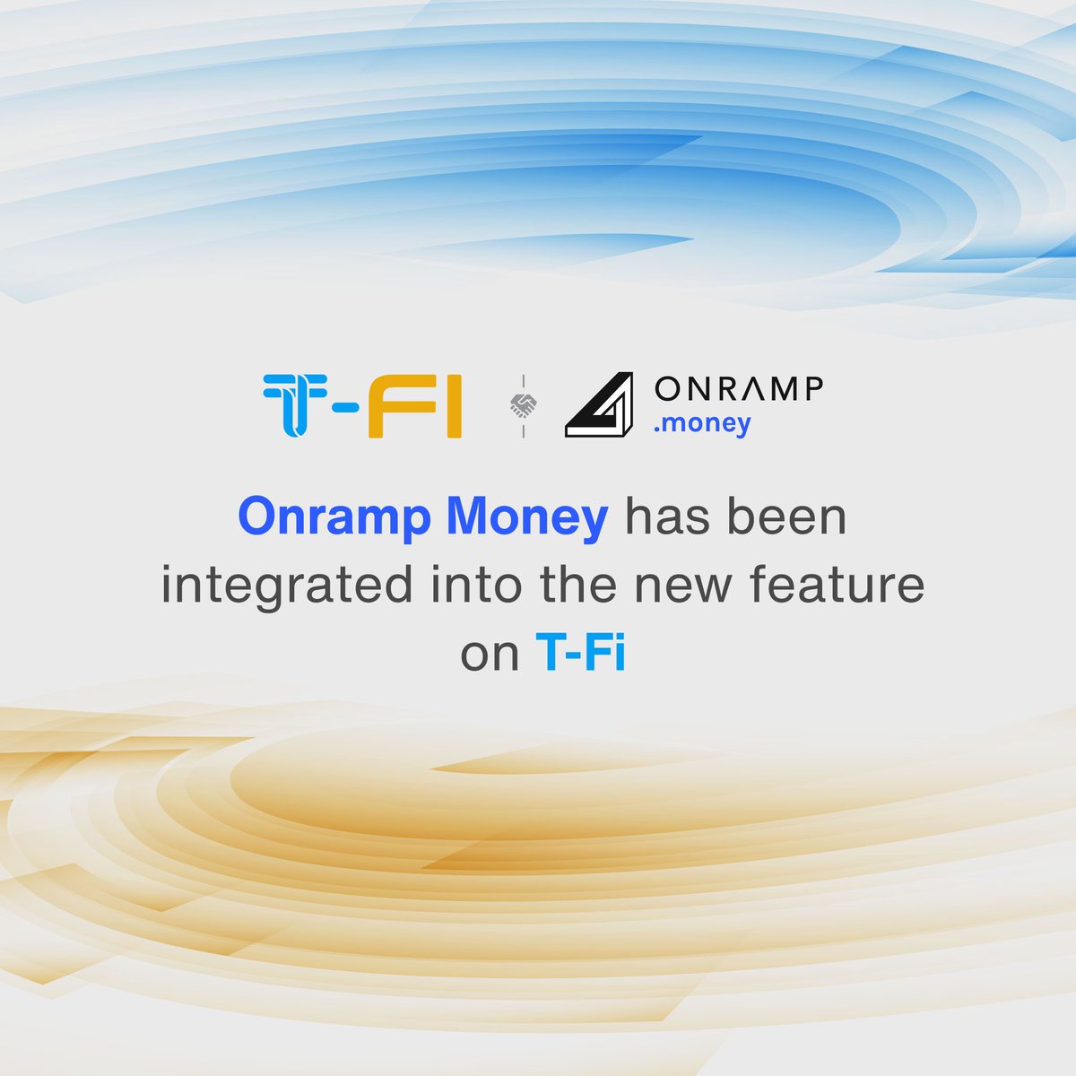 The recent deployment of a new integration on T-Fi is now live!

Onramp Money has been integrated into the buy/sell crypto feature on T-Fi.  ✨
Users can now seamlessly access T-Fi, easily converting between fiat currency and cryptocurrency, with access to over 300 crypto