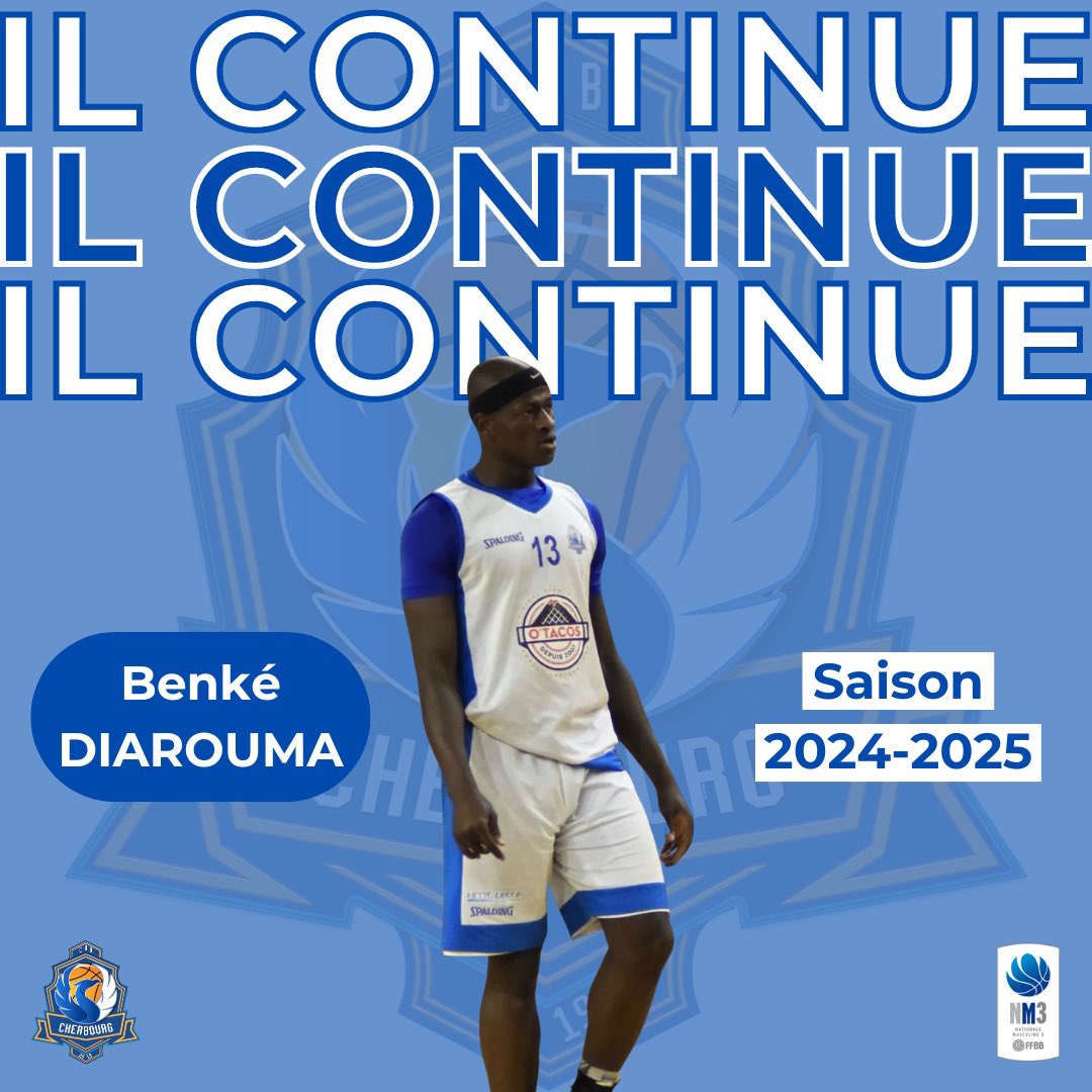 𝐄𝐟𝐟𝐞𝐜𝐭𝐢𝐟 𝐍𝐌𝟑 𝐬𝐚𝐢𝐬𝐨𝐧 𝟐𝟎𝟐𝟒-𝟐𝟎𝟐𝟓 ⚪️🔵

Arrivé au club en 2022, Benké s’est forgé une place au sein du groupe. Après 2 saisons passées ici, il prolonge pour une saison supplémentaire. Nous avons hâte de le voir continuer briller sur le terrain !

Blue Team