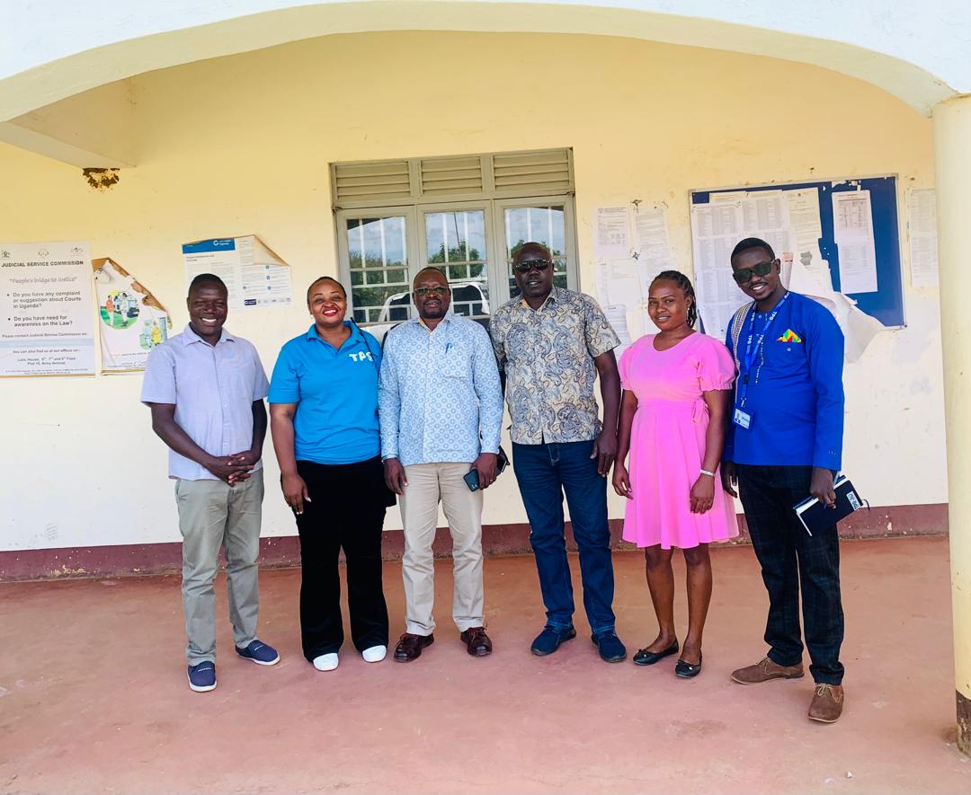 TpoUg's tweet photo. This morning @TpoUg staff have been hosted by #AmudatDistrict #CAO & #DISO for a courtesy call as part of the organization's stakeholder engagement drive ahead of celebration of #30YearsofTPOUg @TpoUg implements #ADI & #EDAA livelihood projects with funding from @DCAUganda https://t.co/sYMldPC9v9