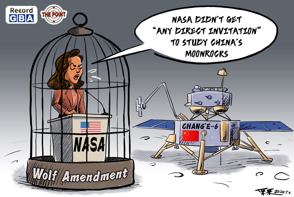 RecordGBA's tweet photo. 🔺#ThePoint 
The #US 🇺🇸 itself is the biggest obstacle to space cooperation with #China 🇨🇳. 
#WolfAmendment #NASA
@Kanthan2030 @CGMeifangZhang @CarlZha @NuryVittachi @angeloinchina @AirongLi @jraitamaa @Vxujianing @Jingjing_Li @XIEYongjun_CHN @xuejianosaka @zhang_heqing https://t.co/Bq1H0rVXAj