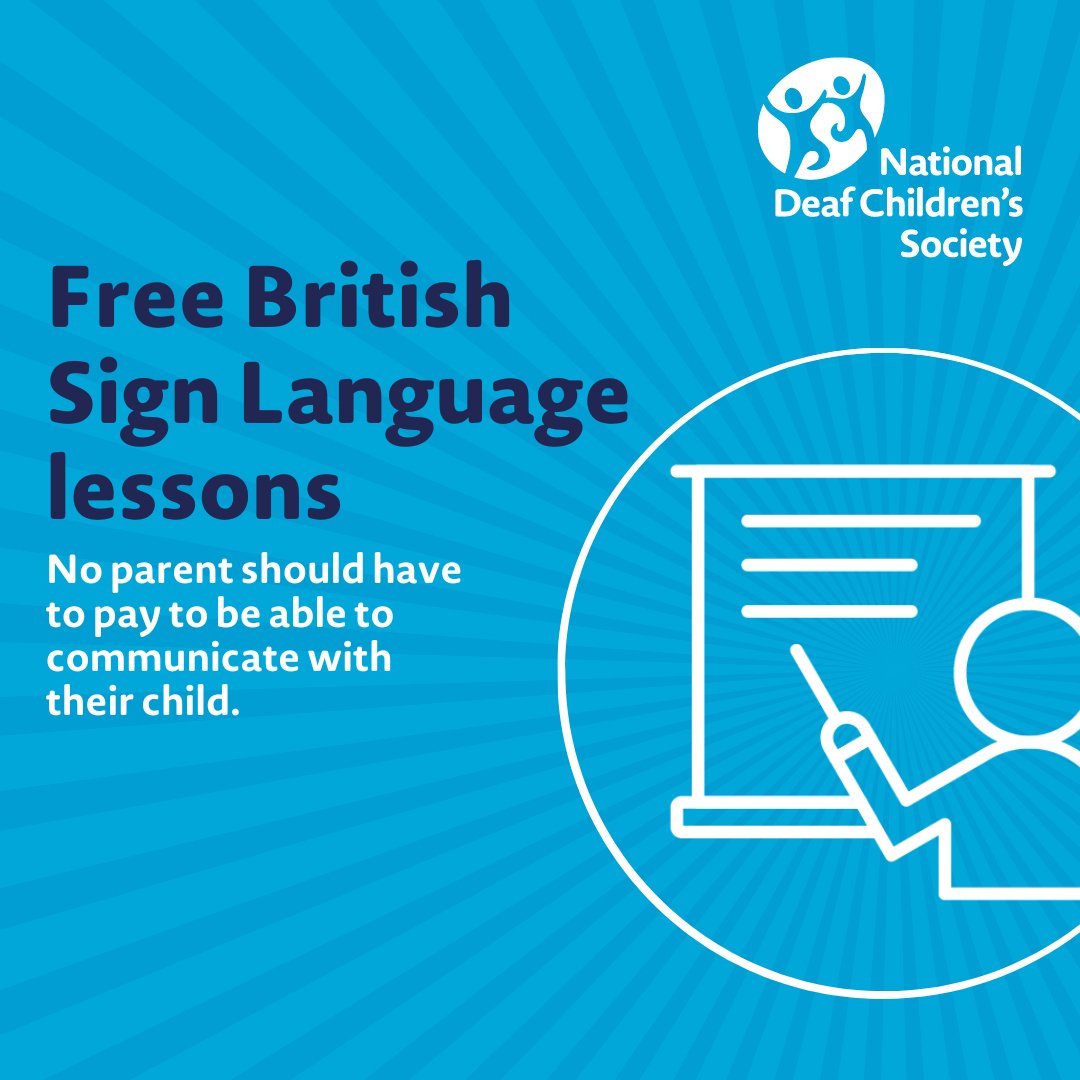 More than 90% of deaf children are born to hearing parents who have no prior experience of deafness, so access to family sign language plays an important role. No parent should have to pay to be able to communicate with their child. #GeneralElection