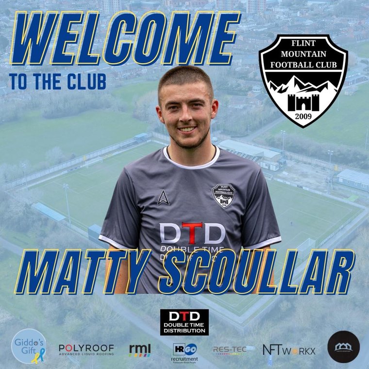 NEW SIGNING: Matty Scoullar is Aden Shannon's third summer signing!
Welcome to the Mountain, Matty! #VivaLaMountain
flintmountainfc.co.uk/news/scoullar-…