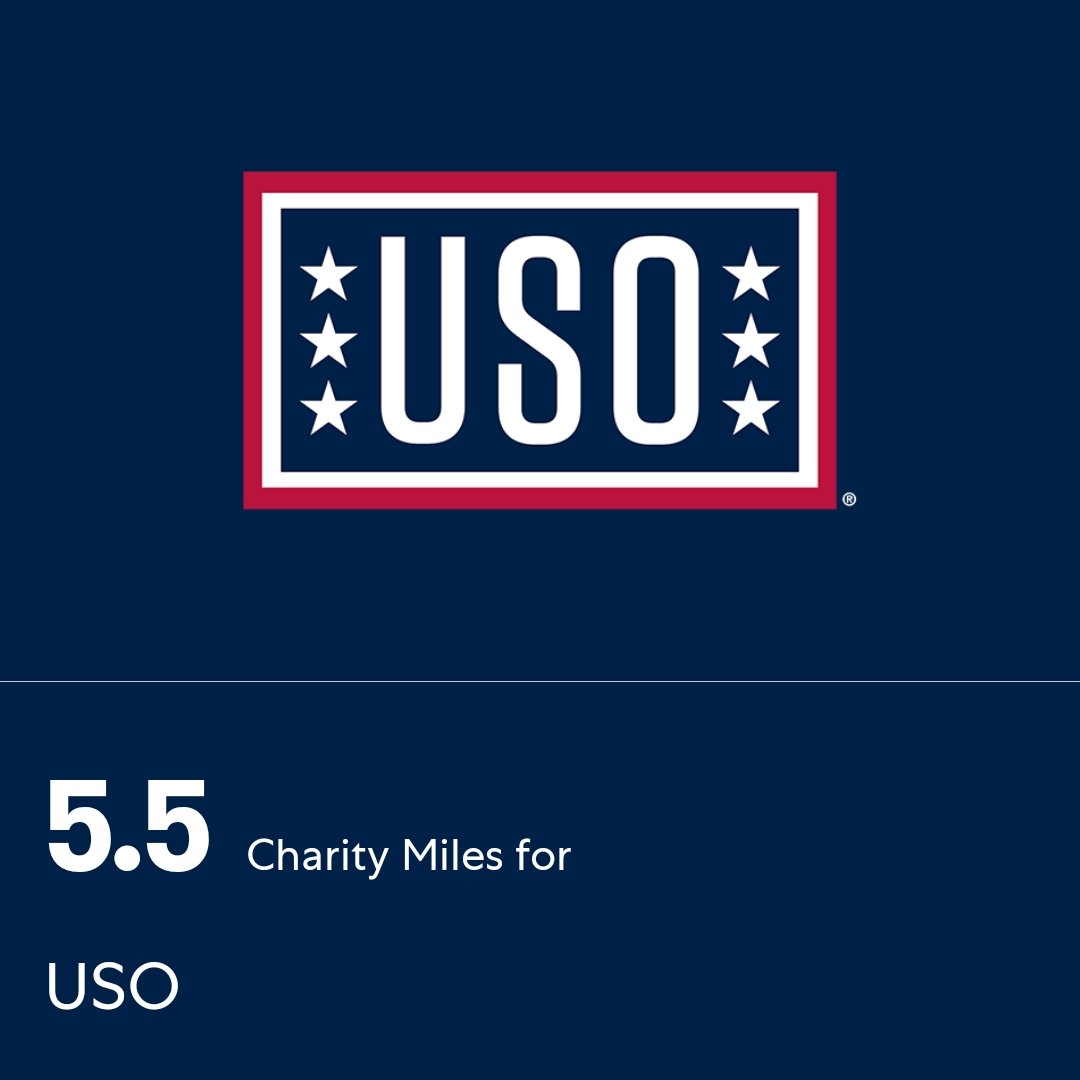 PJHSLibrary's tweet image. 5.5 Charity Miles for USO. I’d be grateful for your support. If you’re in a position to do so, please click here to sponsor me. #mylegsfeelittoday

miles.app.link/e/x7JSOt7jSKb