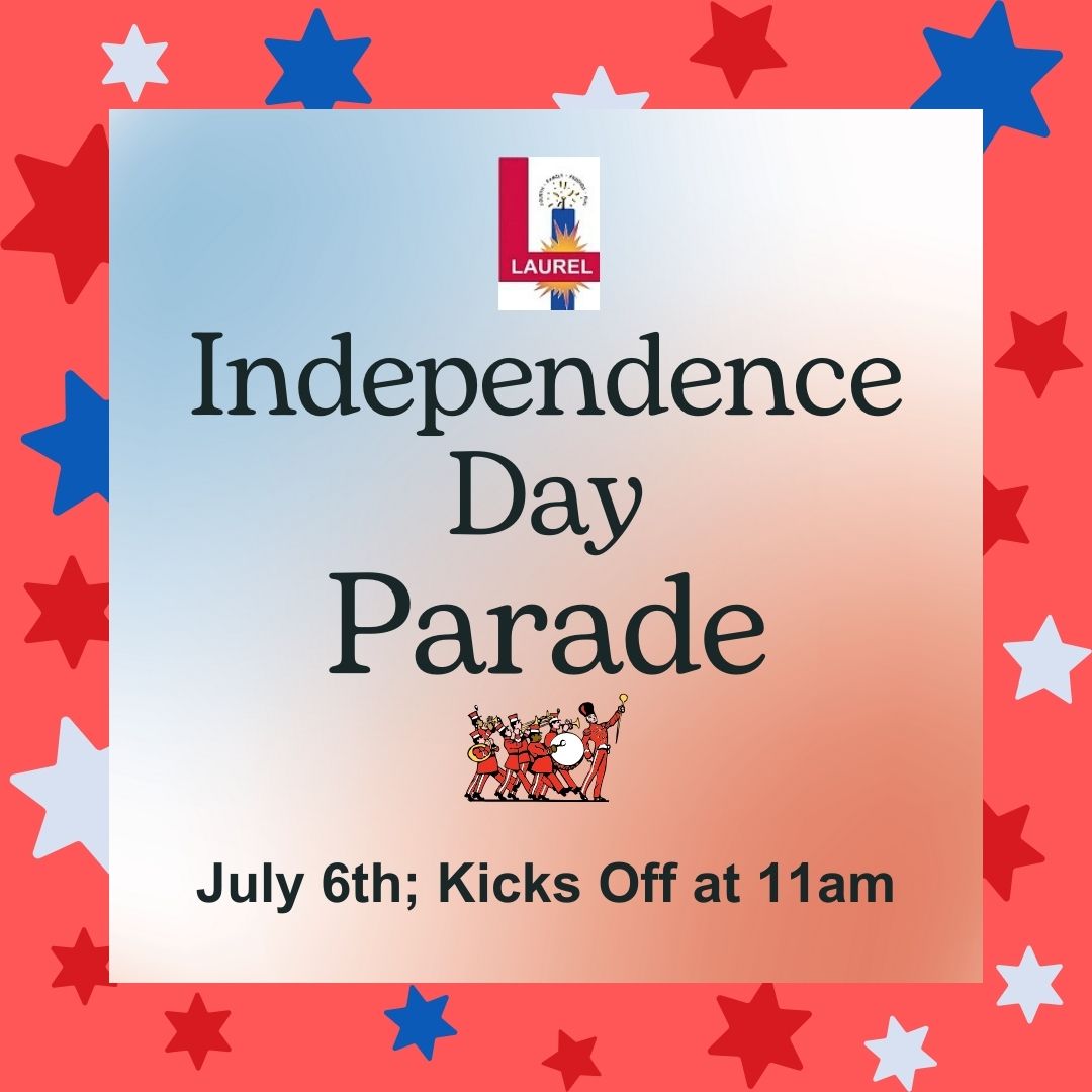 LaurelFourth's tweet photo. It's almost here! Laurel's Independence Day Celebration will kick off this Saturday, July 6th, at 11am, with our Parade! Starting at 6th &amp; Montgomery Sts, it will turn onto 4th St, cross over both Rte. 198s...1/2 https://t.co/SNqDoC9bmV