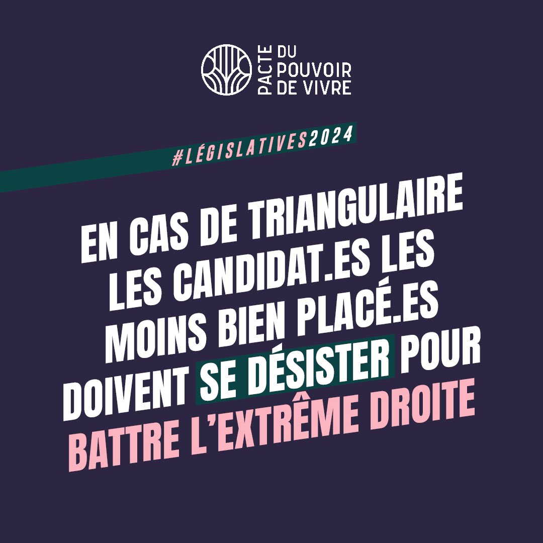 La_FAGE's tweet image. Dernier appel aux partis et forces politiques : moins de 4h pour retirer vos candidatures en cas de triangulaire ⚠️

L’heure est à la responsabilité, arrêtez de jouer avec l’avenir de notre génération.
L’histoire vous regarde, soyez dignes et respectez notre république.