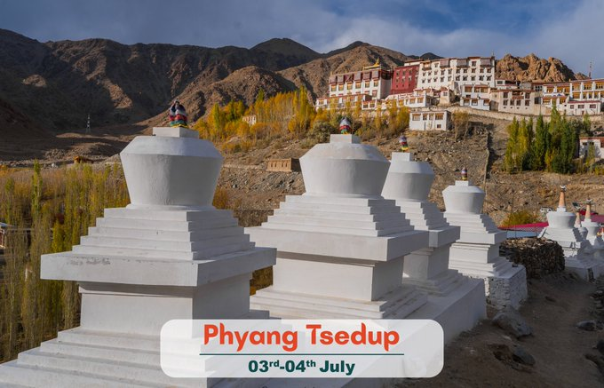 tanzinstanzin1's tweet image. Don't miss the exhilarating Phyang Tsedup Festival at Phyang Monastery, just 19 km from Leh town, on July 3-4

Enjoy mesmerizing Cham dances, vibrant costumes, and ancient rituals that honour Ladakh's cultural and spiritual legacy

#VisitLadakh #JulleyLadakh

@lg_ladakh
