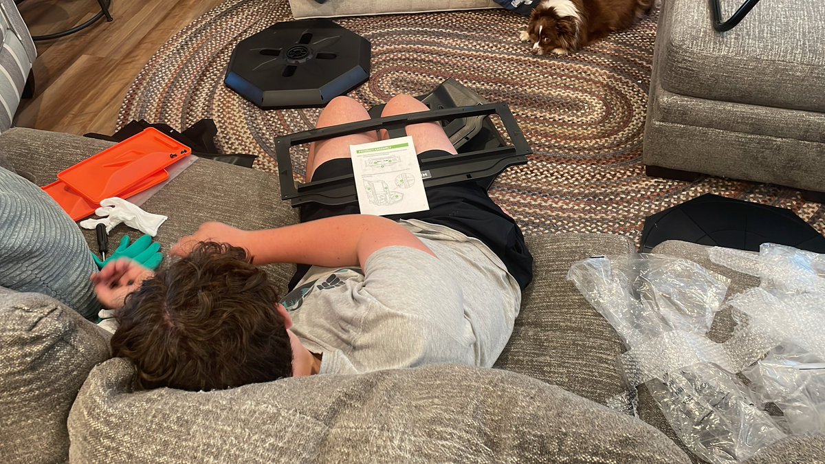 My children didn’t want to do summer bridge books this year because they are going into high school. So what does this teacher librarian mom do…make them build things following instructions…lol