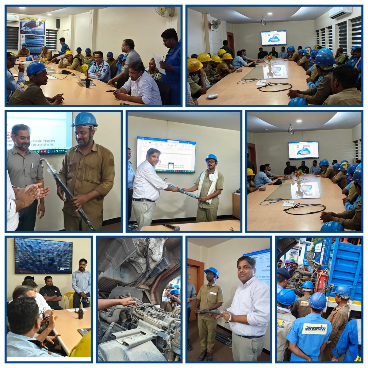 BPCLSolapur's tweet photo. Pre-monsoon awareness camp for lorry drivers at BPCL LPG Solapur #WeCareForYou @BPCLimited @BPCLLPG https://t.co/qMLjW3sUhH