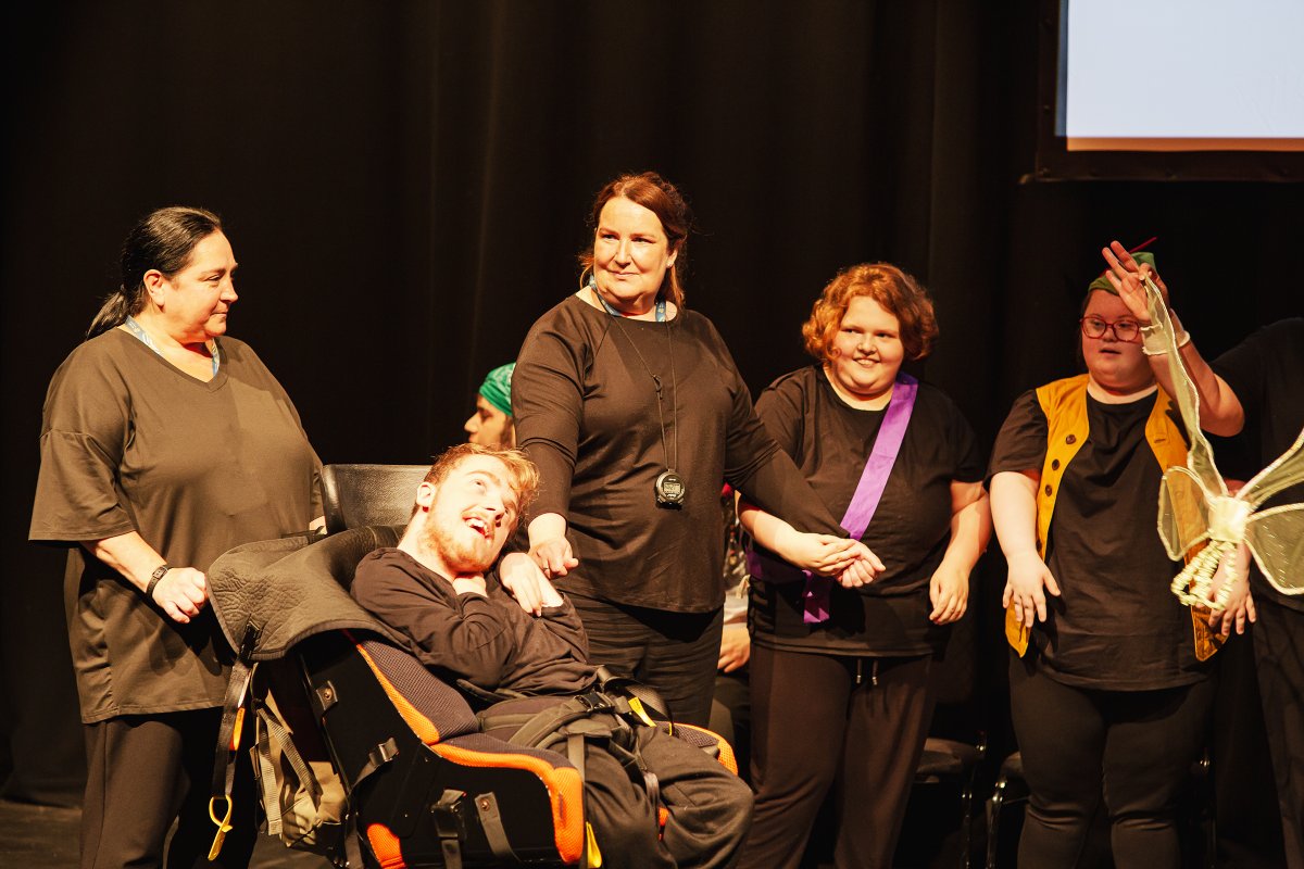 TheDukesTheatre's tweet photo. 1/2 Last Wednesday the FE and Secondary Departments of The Loyne Specialist School performed their show 'A Time to Dream' on our stage! This was a culmination of all their hard work as they shared some of their favourite stories, hopes and dreams. https://t.co/oDPP71nXpy