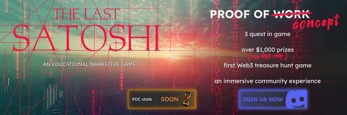 SonsOfSatoshi's tweet photo. [#Week1 #POC #TEST]

Comment ce passe votre découverte de @Thelastsatoshi ?
Racontez-nous tout🎬!

Avez-vous rencontré Styven❓Aperçu le visionnaire #DeGaulle ❓
Ou encore l’annonce du combat #shiba  VS #pepe ❓❗ https://t.co/6XBlm1P4rt
