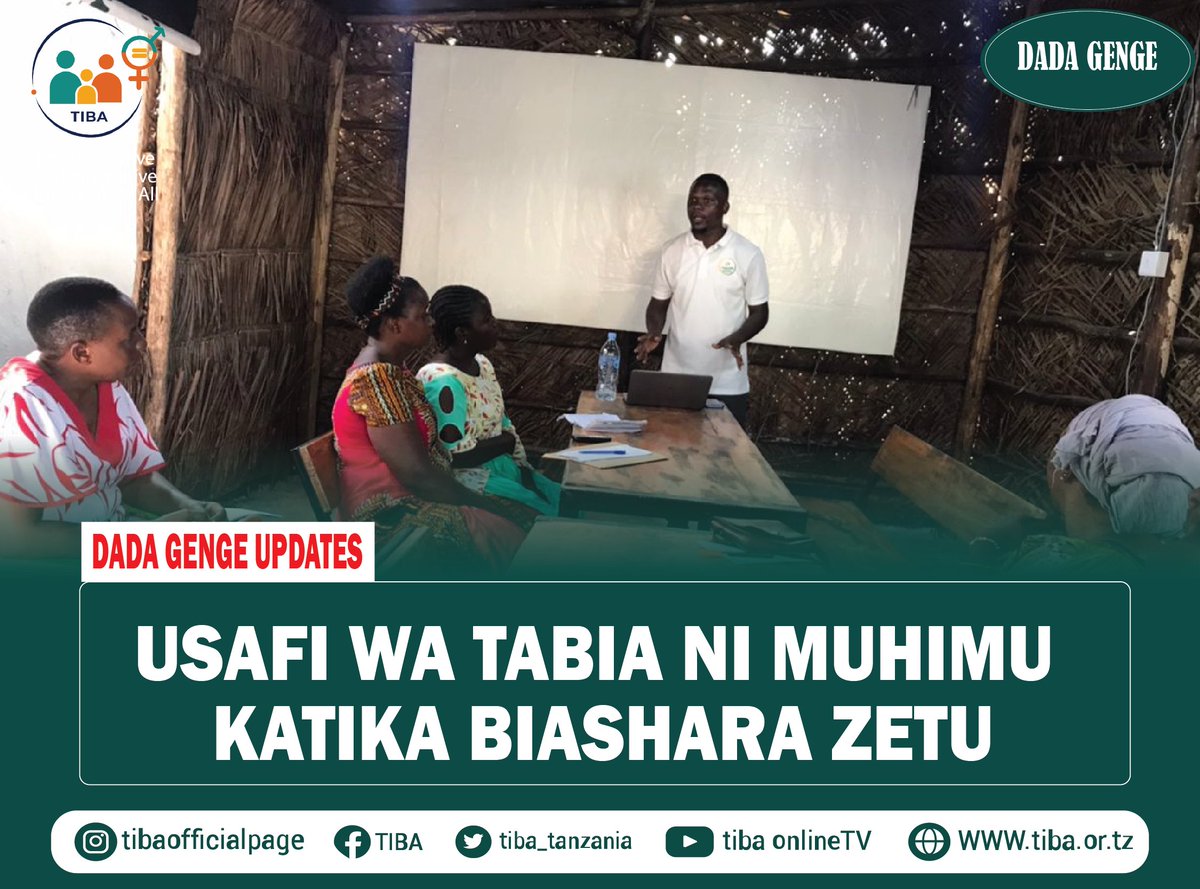 eng_matiko's tweet photo. #USAFI
#Dadagenge ni mradi unaolenga kuwasaidia wanawake wafanya biashara na wakulima wa mbogamboga na matunda maeneo ya mjini, kuwawezesha kupata uelewa, mikopo ya riba nafuu pamoja na kuwapa mafunzo ili kukua vyema katika biashara zao. https://t.co/ZEPygE6zHf