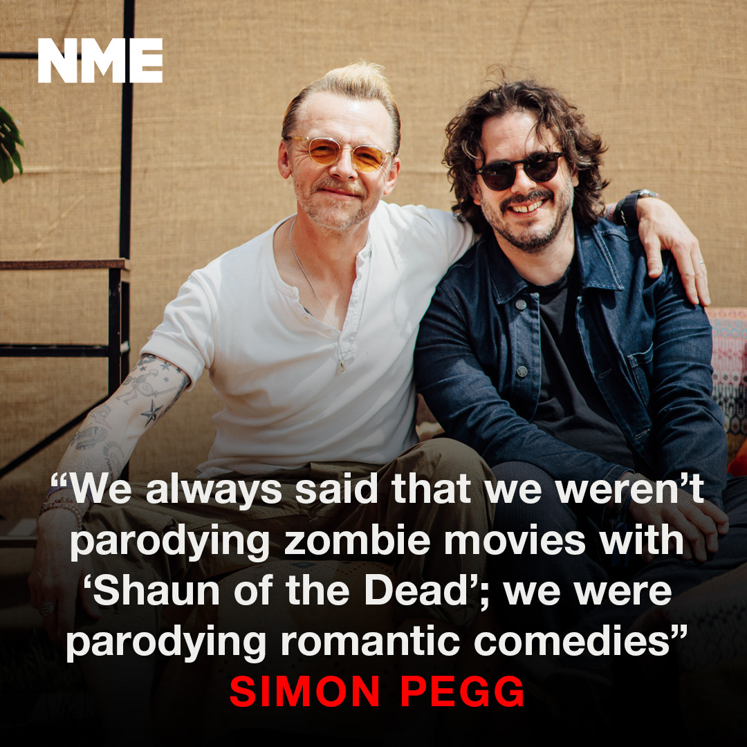NME's tweet image. We caught up with @simonpegg and @edgarwright for a quick #Glastonbury chat about 'Shaun of the Dead' as a romcom and getting clearance for the record-throwing scene: nme.com/news/film/simo…

📸Andy Ford for NME

#SimonPegg #EdgarWright #ShaunOfTheDead #NMEGlasto #Glastonbury2024