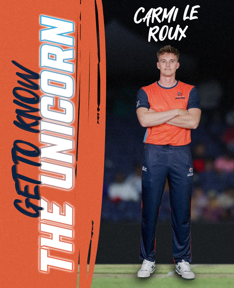 SFOUnicorns's tweet image. Wickets at the top 💥

#GetToKnow Carmi (Car-My) 🙌

#SFUnicorns #GoCorns #MLC2024 #CognizantMajorLeagueCricket