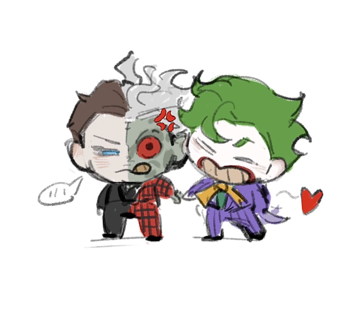 HappyPoker_CL's tweet photo. #twojokes #Joker #Twoface 
QQ人😈❤️ https://t.co/xUZpriRi4o