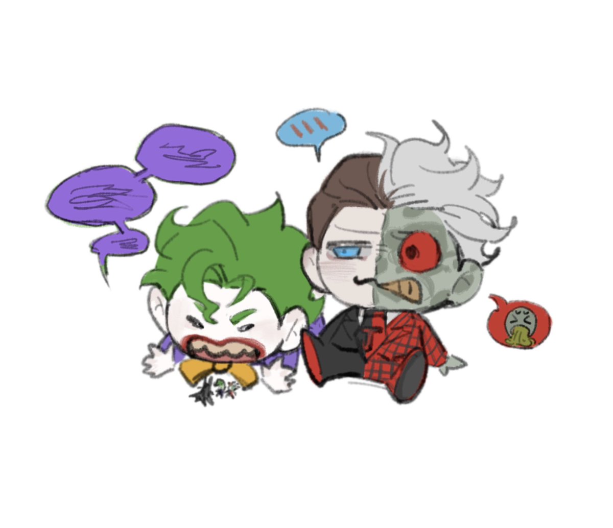 HappyPoker_CL's tweet photo. #twojokes #Joker #Twoface 
QQ人😈❤️ https://t.co/xUZpriRi4o