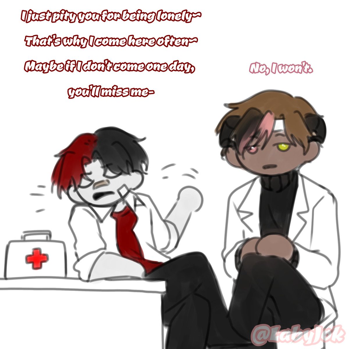 LabyJok's tweet photo. Miss you ❤️
(1/2)
!YeosM school au!
(Not my idea 🌹✨)
[@yeos_m ]
#artbyme #YeosM #MinecraftBoyLoveAnimation #WhoIChoose #SacxFed #FedxSac https://t.co/8ut5xJXYzw