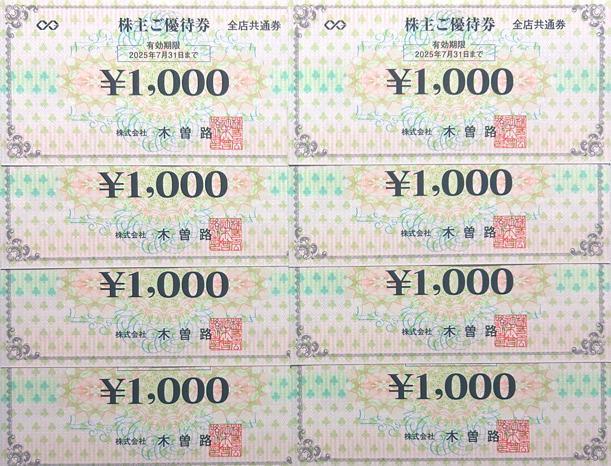 木曽路 株主優待券税込17600円分 有効期限2024.7.31 有効期限 