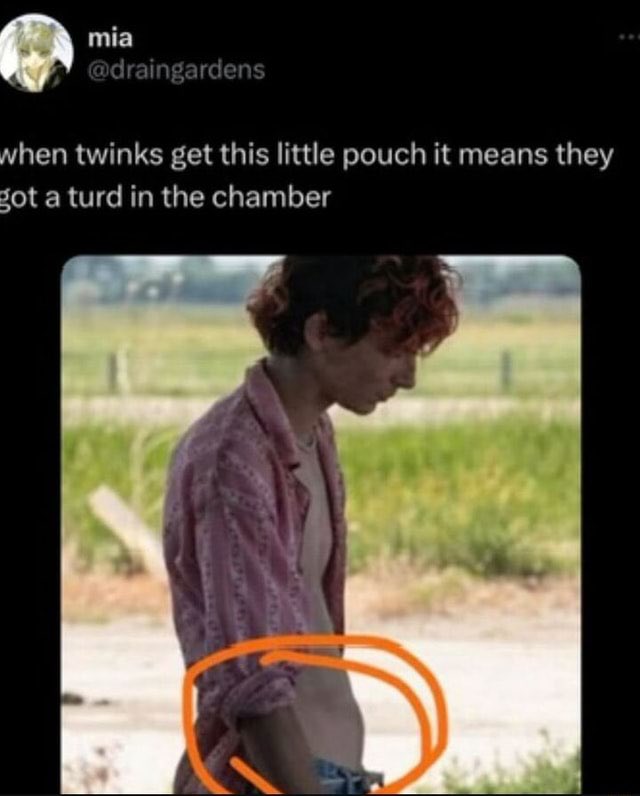 Nothing has done more damage to the twink community than this tweet