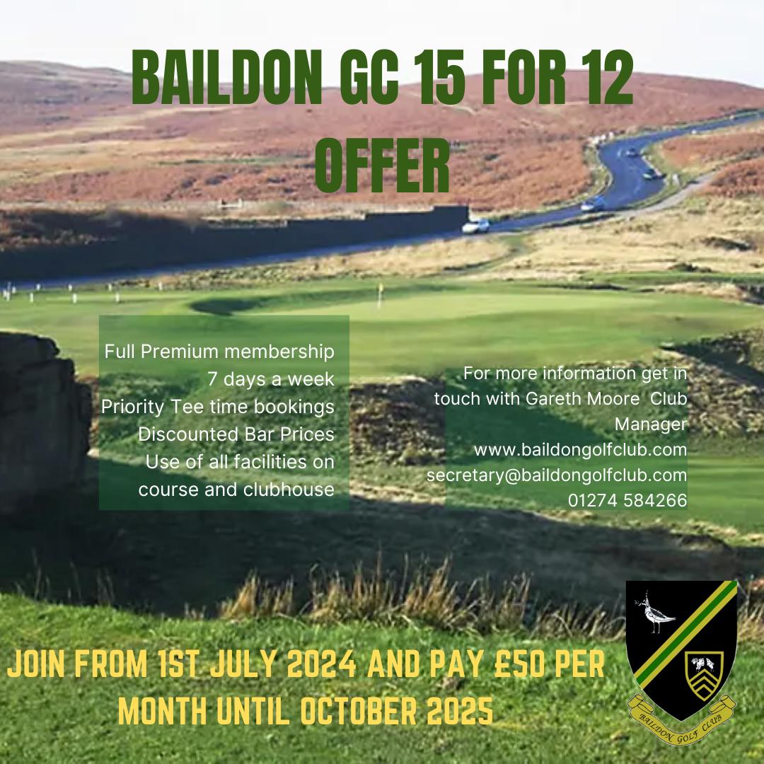 <a href="/BaildonGolfClub/">Baildon Golf Club</a> 2 summers worth of golf ! #golf #yorkshire