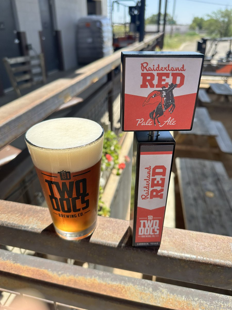 TwoDocs's tweet image. Raiderland RED Pale Ale, The Official NIL Beer of @TechAthletics  , is available now in the taproom!

If you tag your favorite bar or restaurant and share this post we will enter you in a drawing for the first 6-pack off the line in early August!

#wreckem #twodocsbrewing