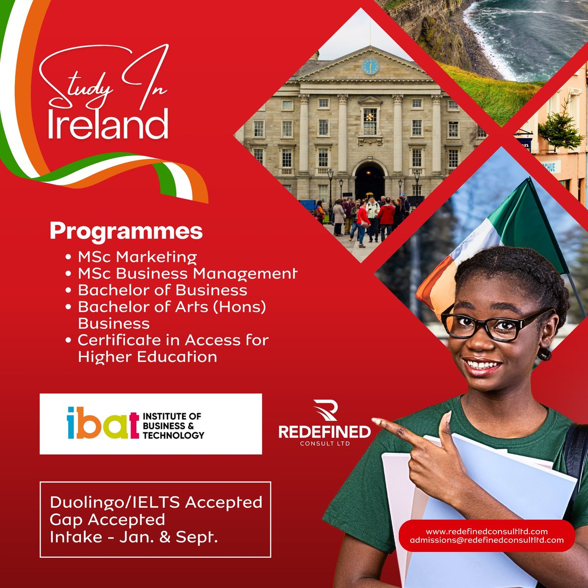 Redefinedconslt's tweet photo. IBAT College's Certificate, Degree, and Postgraduate programmes are aligned with the European Framework of Qualifications and recognized globally. With students from over 70 countries 🌎 

Let's get started.

🇬🇧 +447459066936 
🇳🇬 +2349033822737

#RedefinedConsultLtd #IBATcollege https://t.co/7mabmXpsCO