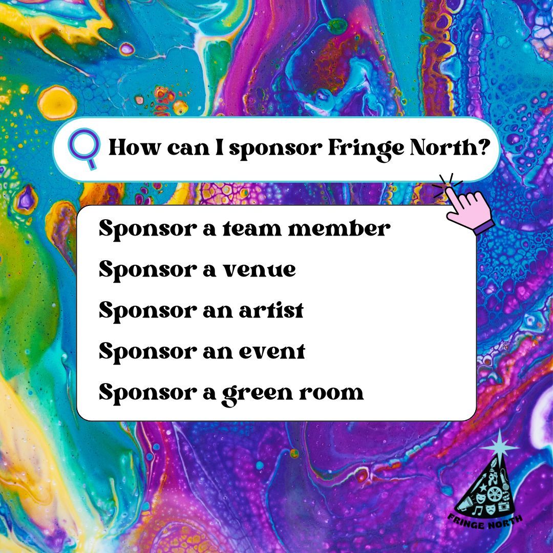 We are seeking sponsors for Fringe North 2024! 

Make this year's festival unforgettable! Your sponsorship will help us bring creative experiences to life and give you visibility for your organization. For details visit buff.ly/3PKhkrj. #FringeFests #WorldFringe