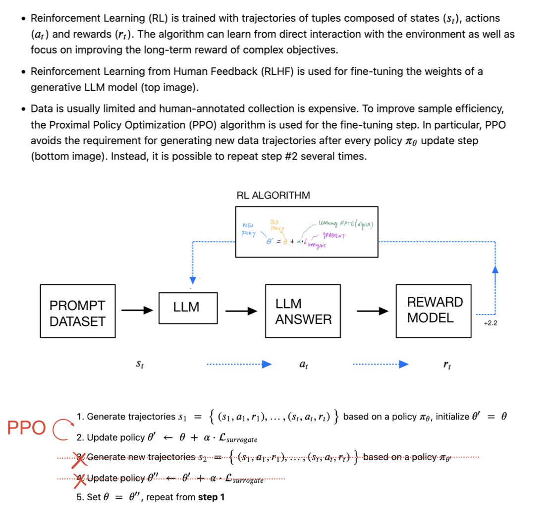 TheVariational's tweet image. Are you also using LLMs and Reinforcement Learning Human Feedback (RLHF)? @johnschulman2 @prafdhar @AlecRad @svlevine We better understand why the Proximal Policy Optimization (PPO) algorithm is an important component of RL
