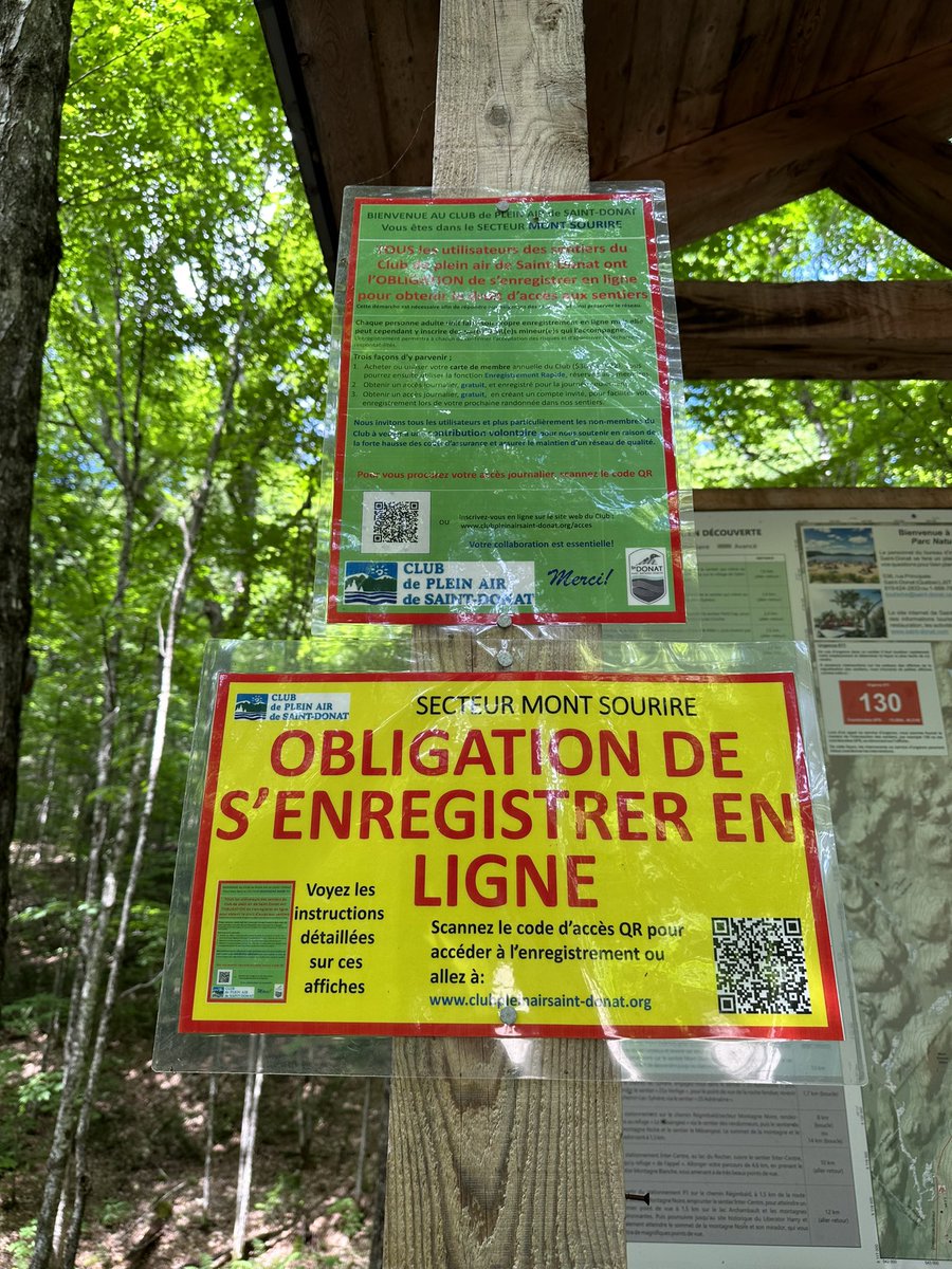 I cannot tell you how enraging
 this is…

You head up to the mountains for a nice hike in the woods, and you are immediately ordered to register online.

These petty tyrants cannot go to hell fast enough.

For those who don’t speak French, the sign says “requirement to register