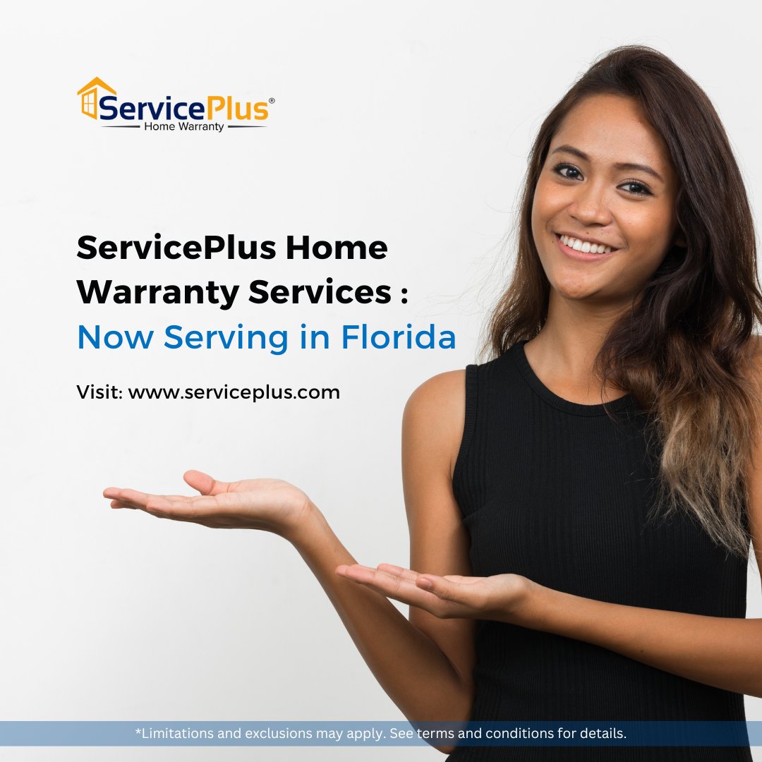 ServicePlusHW's tweet image. Explore our new #homewarranty services in the state of Florida. Discover how #ServicePlus helps customers and real-estate businesses to safeguard home appliances. Read more: serviceplus.com/blog/servicepl… #HomeWarrantyPlan #HomeRepairs #HomeAppliances #HomeMaintenance #topdeals2024