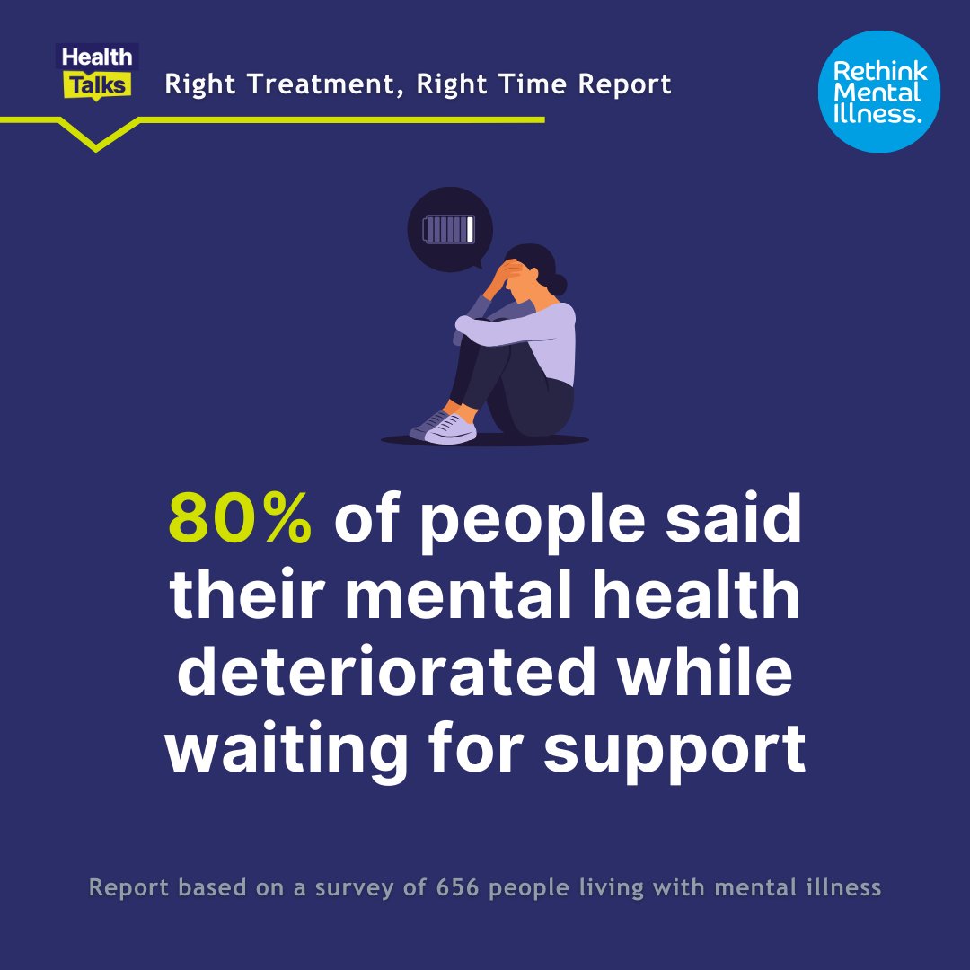 HealthTalks1's tweet photo. Around 1.2 million people are waiting for NHS mental health treatment ⏰

@Rethink_ reveals the devastating impact this has on people's lives 😓
️
https://t.co/Y55aQr6n5W

Check out our website to see how you can get involved in our mission to improve public health &amp; wellbeing! https://t.co/1IlsKaU7Z0