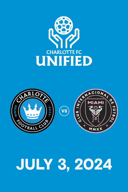 CLTFC_Unified's tweet image. Excited to welcome the @InterMiamiCF Unified team to the Queen City tomorrow!
Match will take place at the AHPP turf field at 9:00am ET!